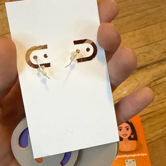 Halloween pillsbury cookie earrings ghost and pumpkin cookie - sterling silver - Picture 4 of 8